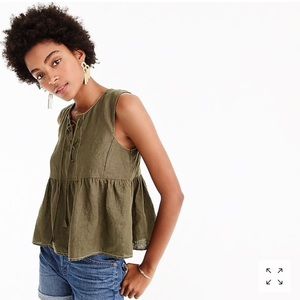 J. Crew NWT Linen Top Size PXXS